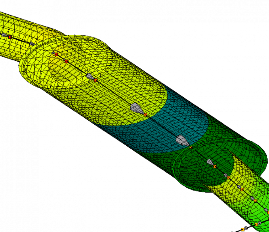cad geometry for thermal simulation of a simple chamber muffler