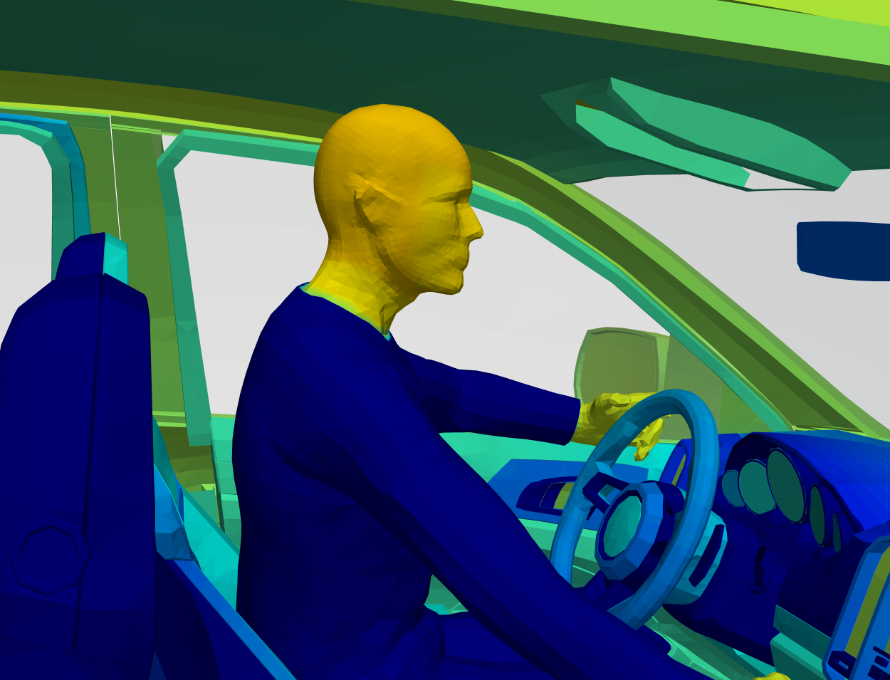 thermal simulation of human in automobile for cabin comfort